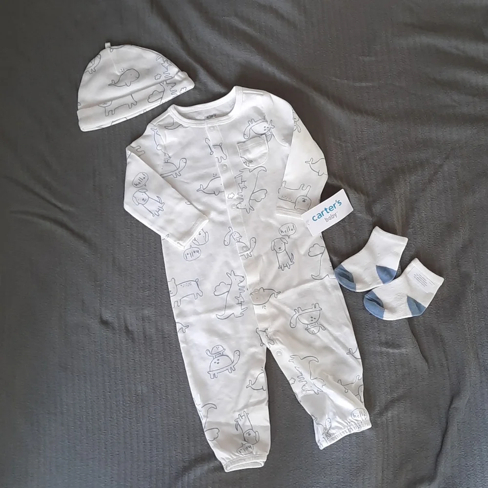 Carter's set with animal print